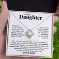 To My Daughter - Love Knot Gift Set - From Dad- SS204LKD