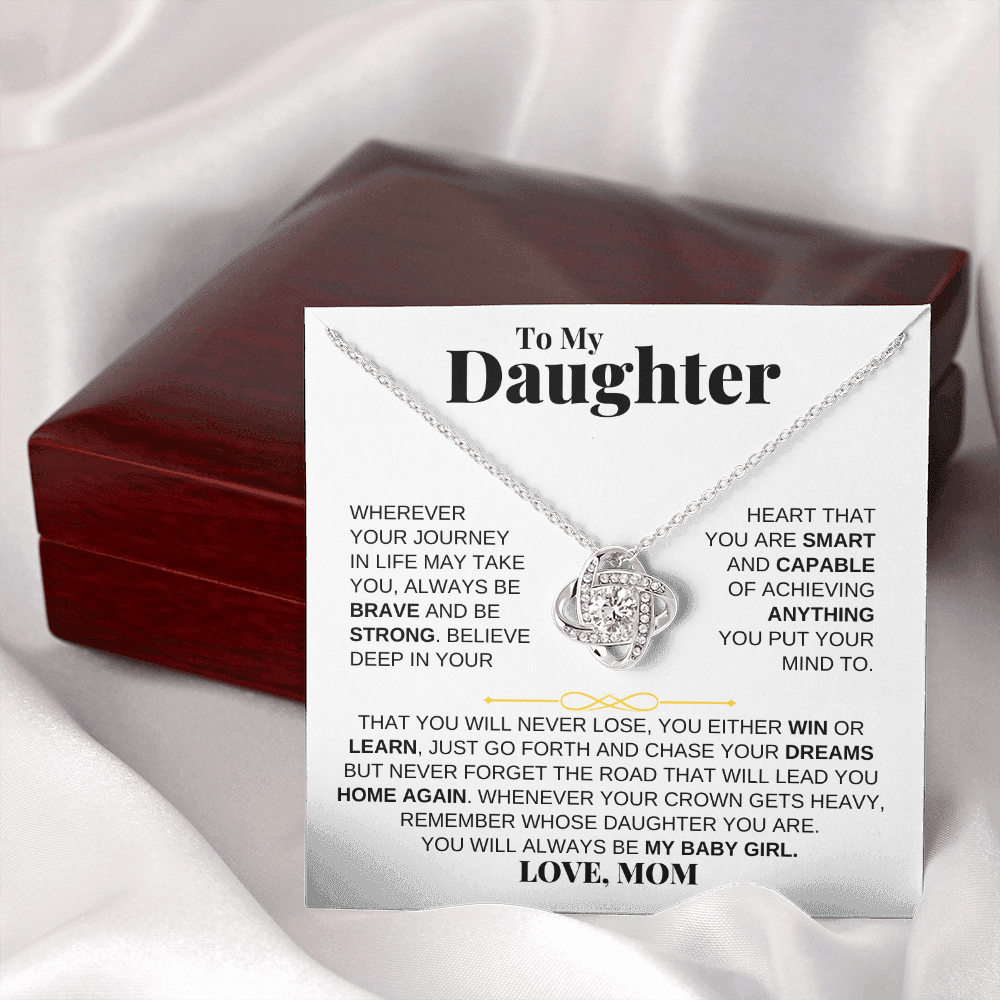 To My Daughter - Love Knot Gift Set - From Mom - SS204LKM