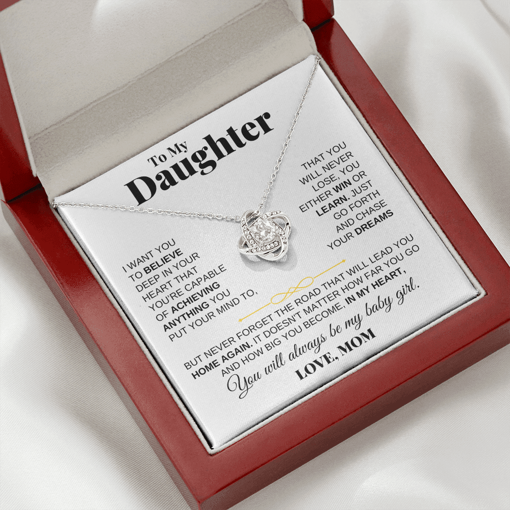 To My Daughter - Love Knot Gift Set - From Mom - SS206LKM