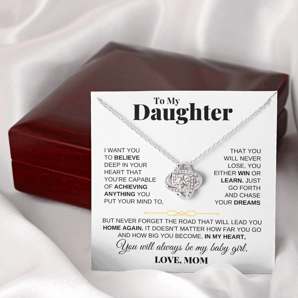To My Daughter - Love Knot Gift Set - From Mom - SS206LKM