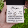 To My Daughter - Love, Mom - Beautiful Love Knot Gift Set - SS259