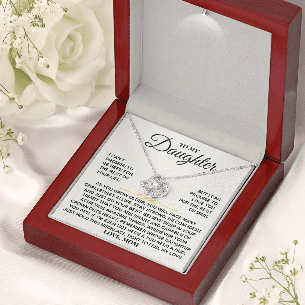 To My Daughter - Love, Mom - Beautiful Love Knot Gift Set - SS259