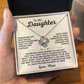 To My Daughter - Love, Mom - Beautiful Love Knot Gift Set - SS443