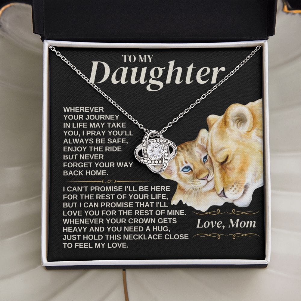 To My Daughter - Love Mom - Love Knot Gift Set - SS308V3