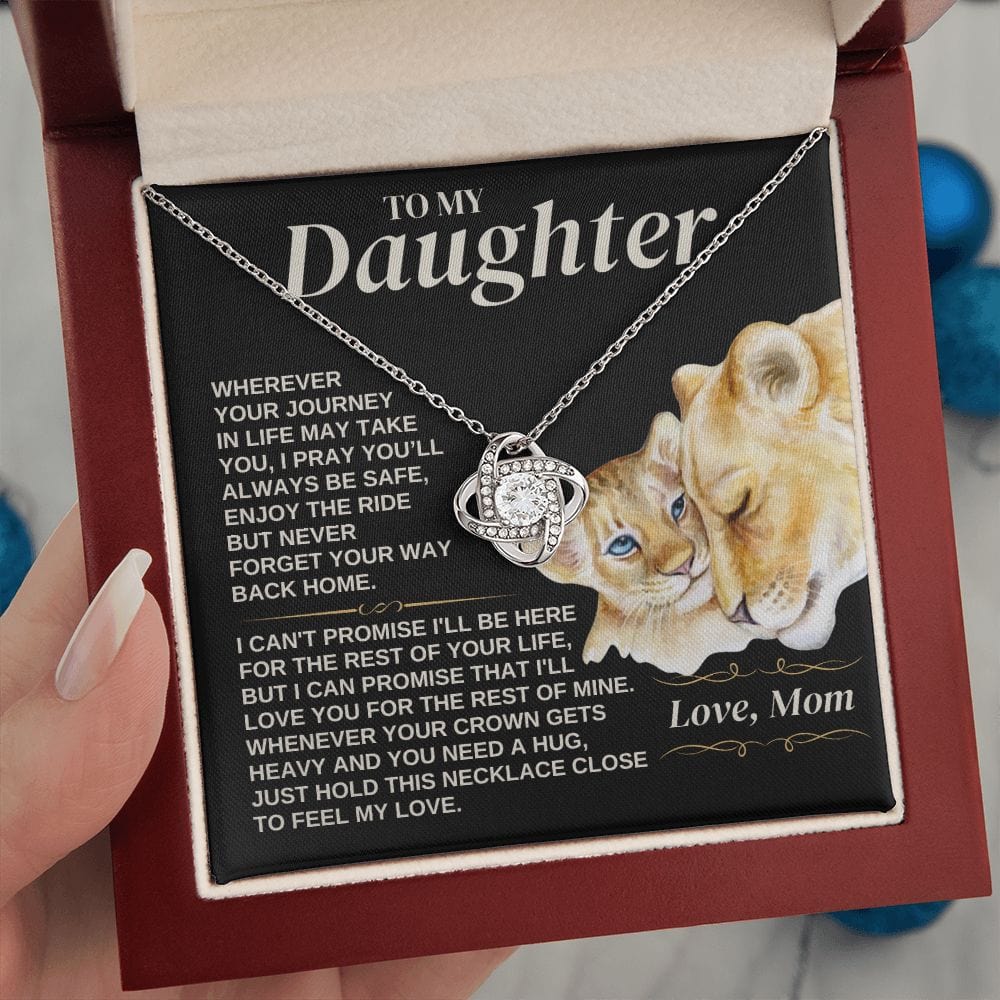 To My Daughter - Love Mom - Love Knot Gift Set - SS308V3