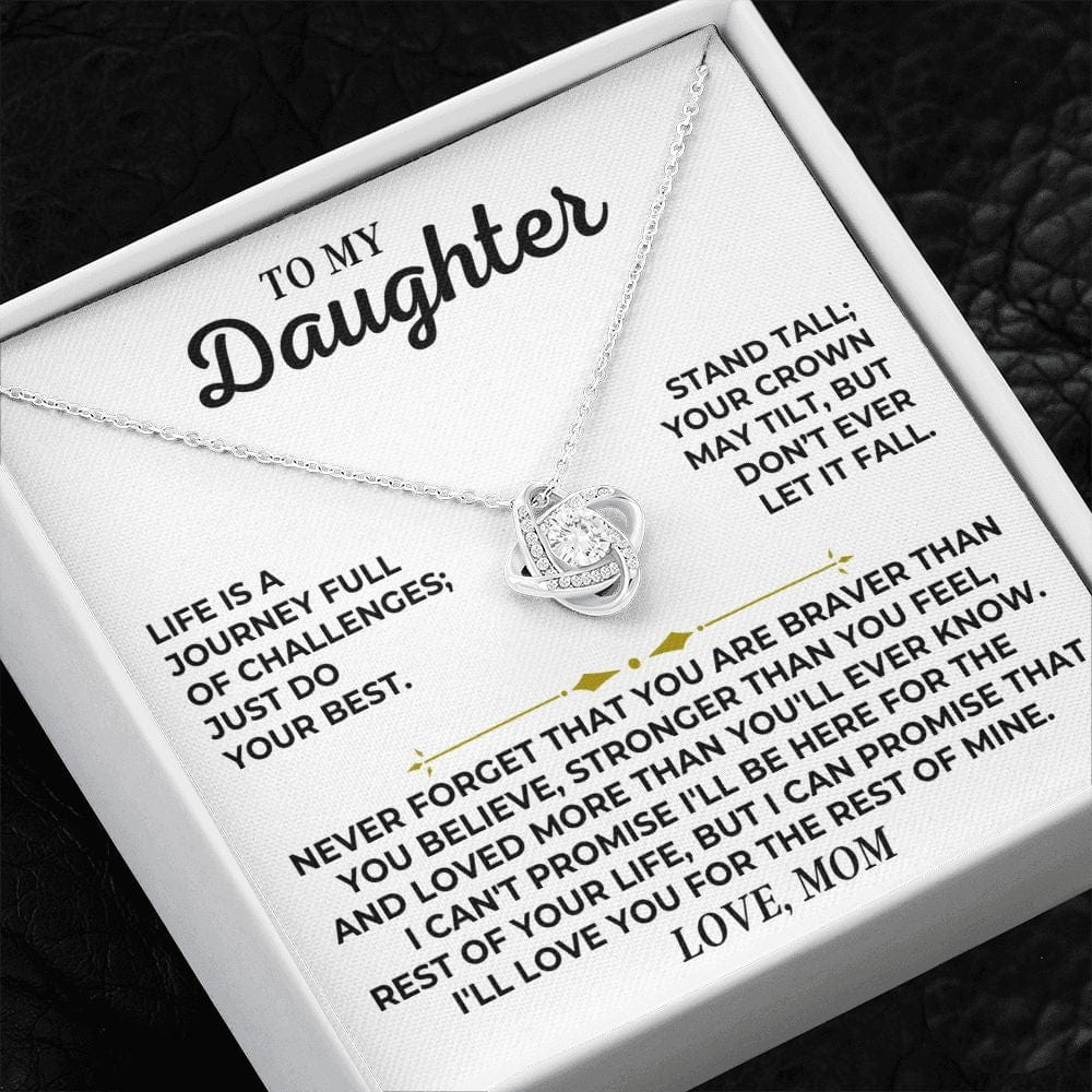 To My Daughter - Love, Mom - Love Knot Gift Set - SS439V2