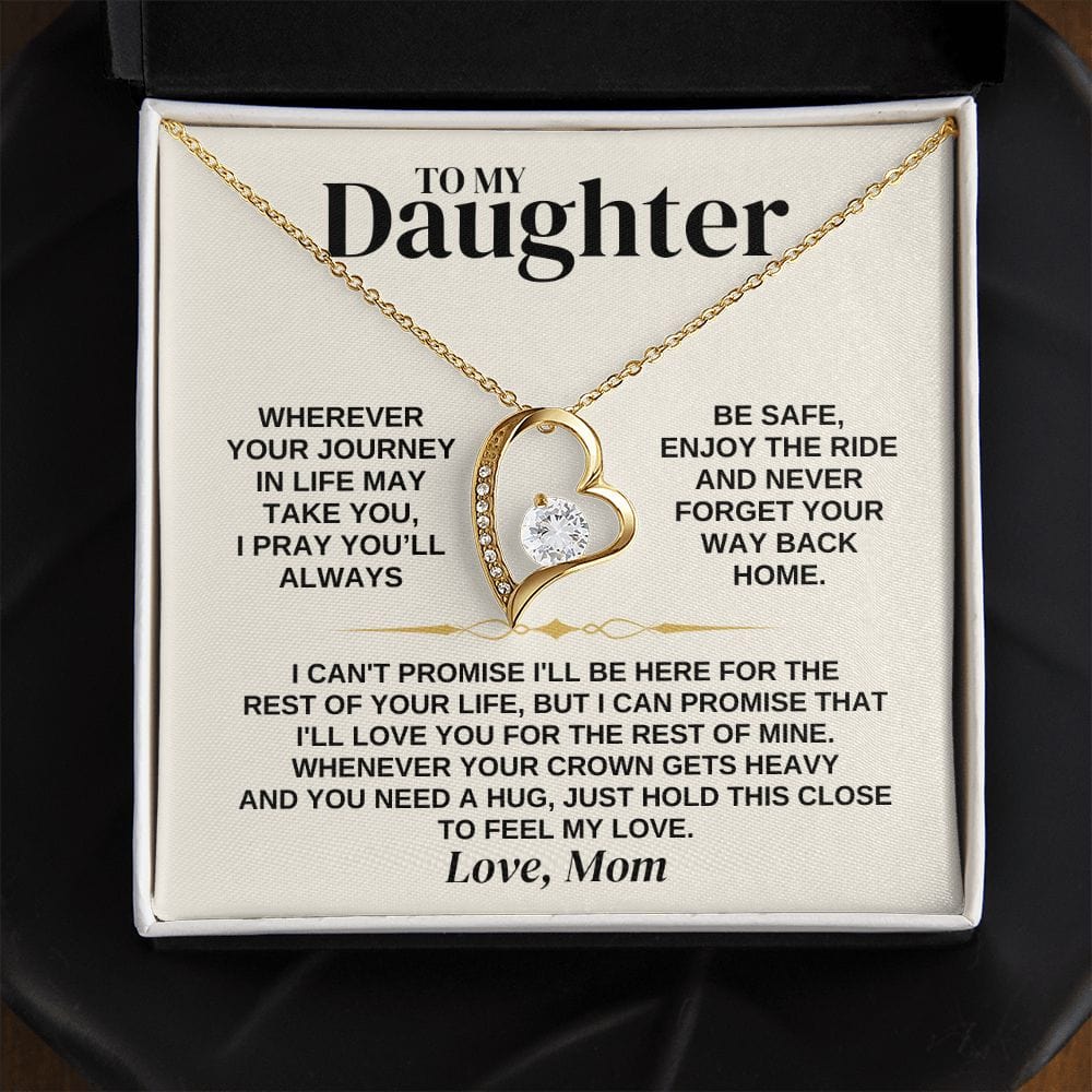 To My Daughter - Love Mom - Necklace Gift Set - SS308