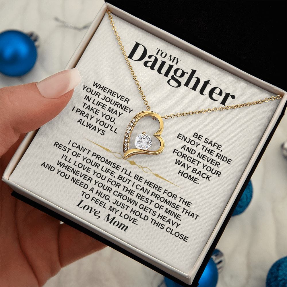 To My Daughter - Love Mom - Necklace Gift Set - SS308