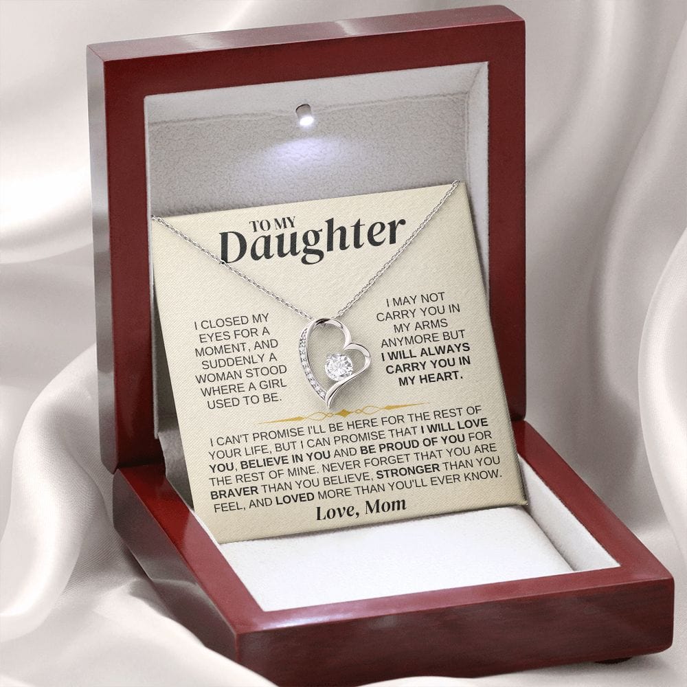 To My Daughter - Love Mom - Necklace Gift Set - SS329DM