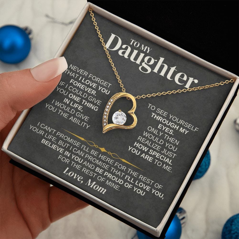 To My Daughter - Love Mom - Necklace Gift Set - SS332