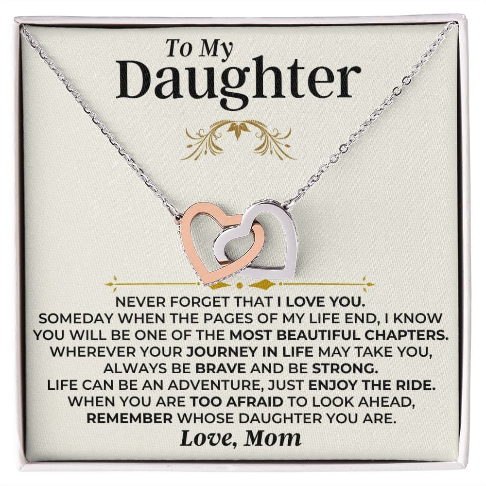To My Daughter - Mom - Interlocked Hearts Gift Set - SS477DM