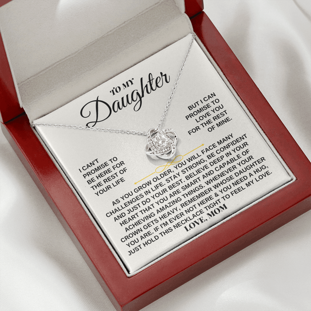 To My Daughter - Personalized - Beautiful Love Knot Gift Set - SS259