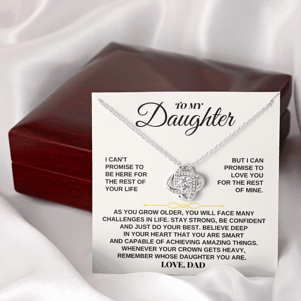 To My Daughter - Personalized Beautiful Love Knot Gift Set - SS260