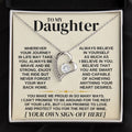 To My Daughter - Personalized Sign-Off - Necklace Gift Set - SS318P
