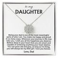 To My Daughter - You Make Me Happy - Love, Dad - Magnetic Hearts Necklace Gift Set - SS621