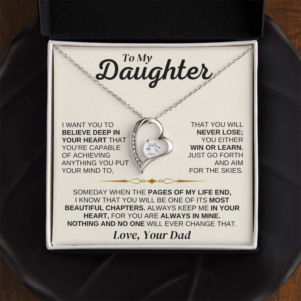To My Daughter - You're Capable Of Achieving Anything - Necklace Gift Set - SS562