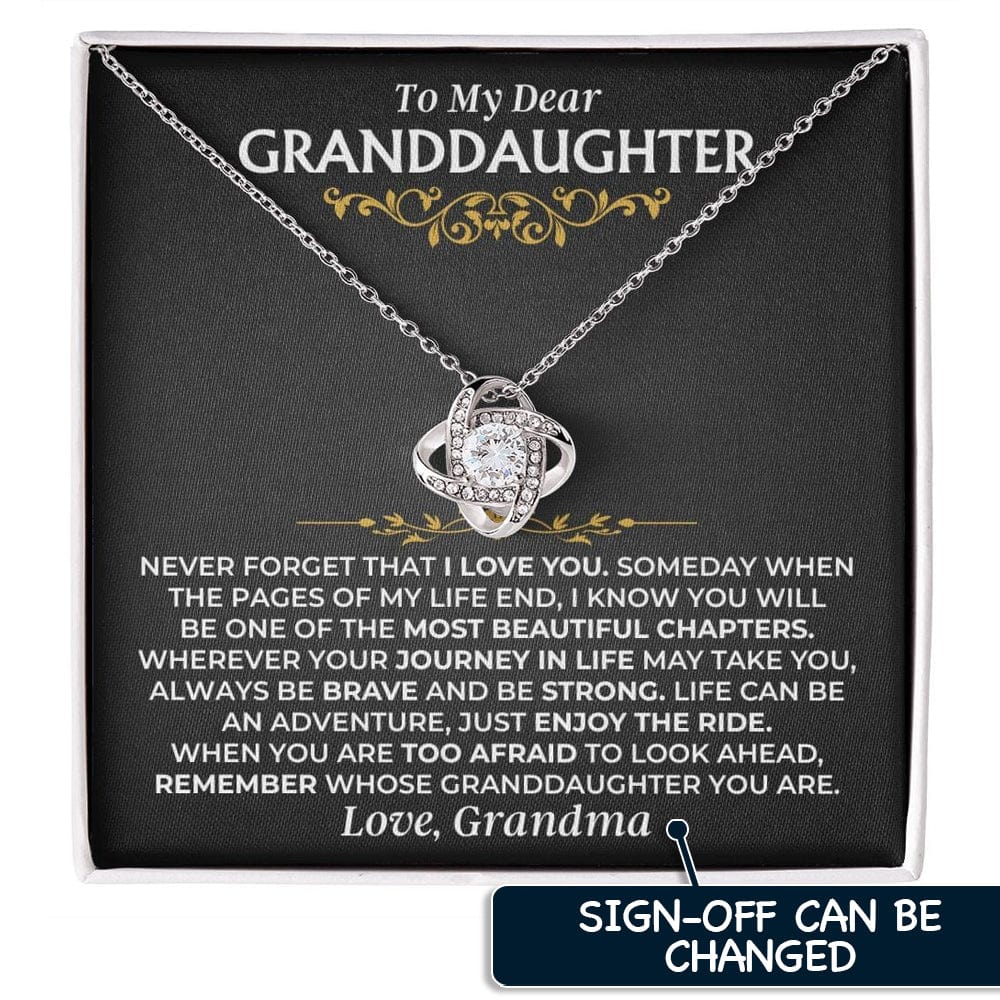 To My Dear Granddaughter - Love Knot Gift Set - SS477V2
