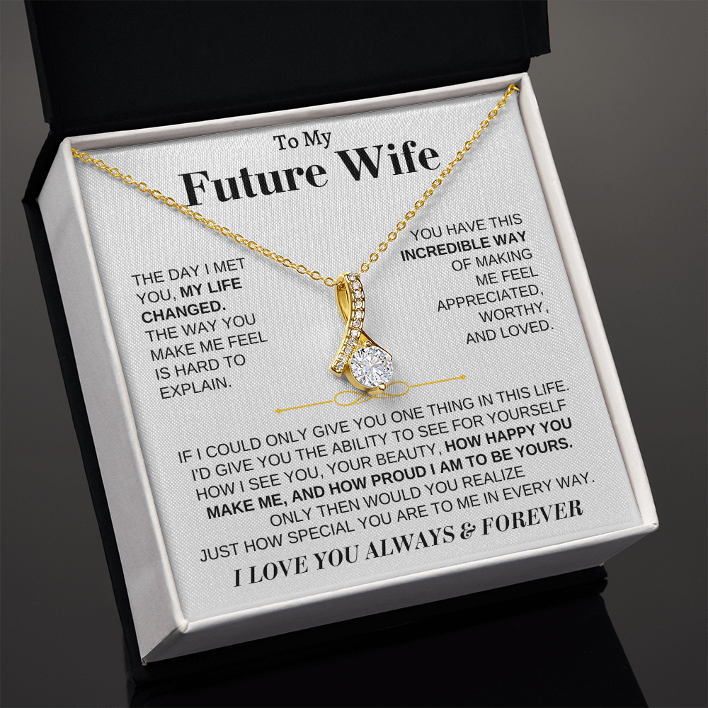 To My Future Wife - Beautiful 18k Gold Finish Gift Set - SS162