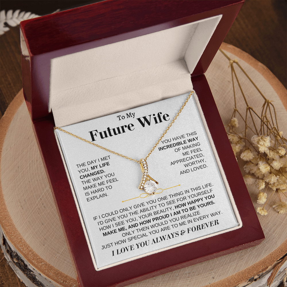 To My Future Wife - Beautiful 18k Gold Finish Gift Set - SS162