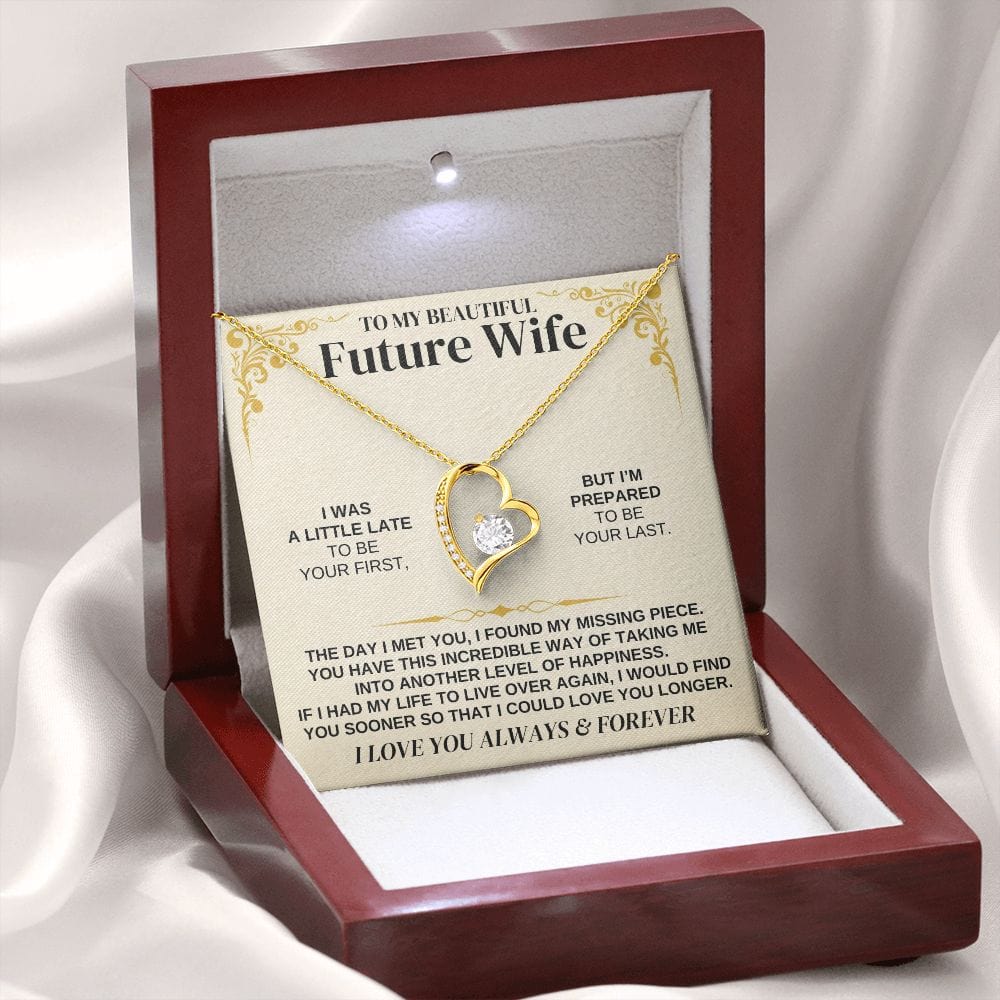 To My Future Wife - Forever Love Necklace Gift Set - SS340