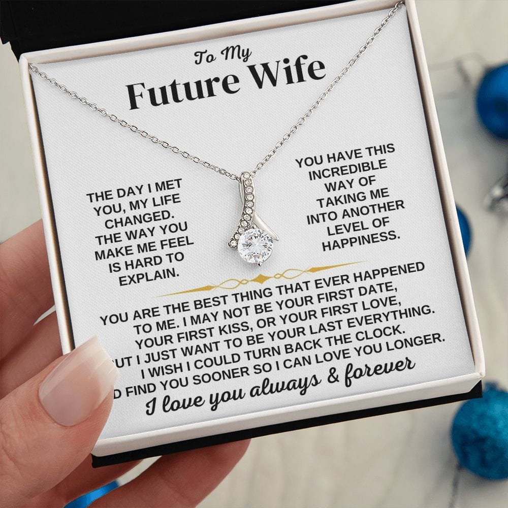 To My Future Wife - I'd Find You Sooner - Necklace Gift Set - SS348