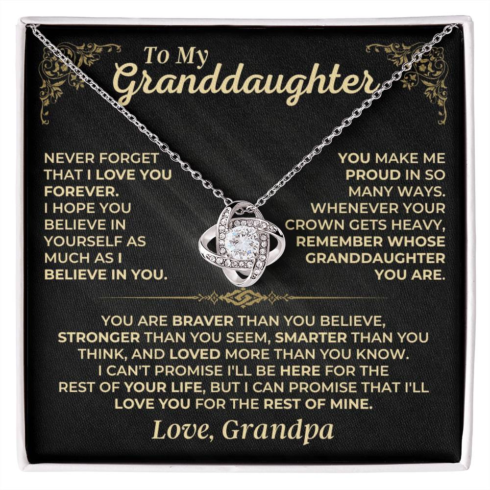 To My Granddaughter - Personalized Sign-Off - Gift Set - SS490GP