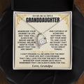 To My Granddaughter - Beautiful Heart Necklace Gift Set - SS341