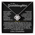 To My Granddaughter - Beautiful Love Knot Gift Set - SS461G