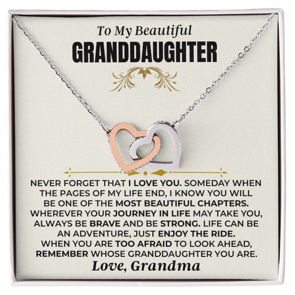 To My Granddaughter - Grandma - Interlocked Hearts Gift Set - SS477