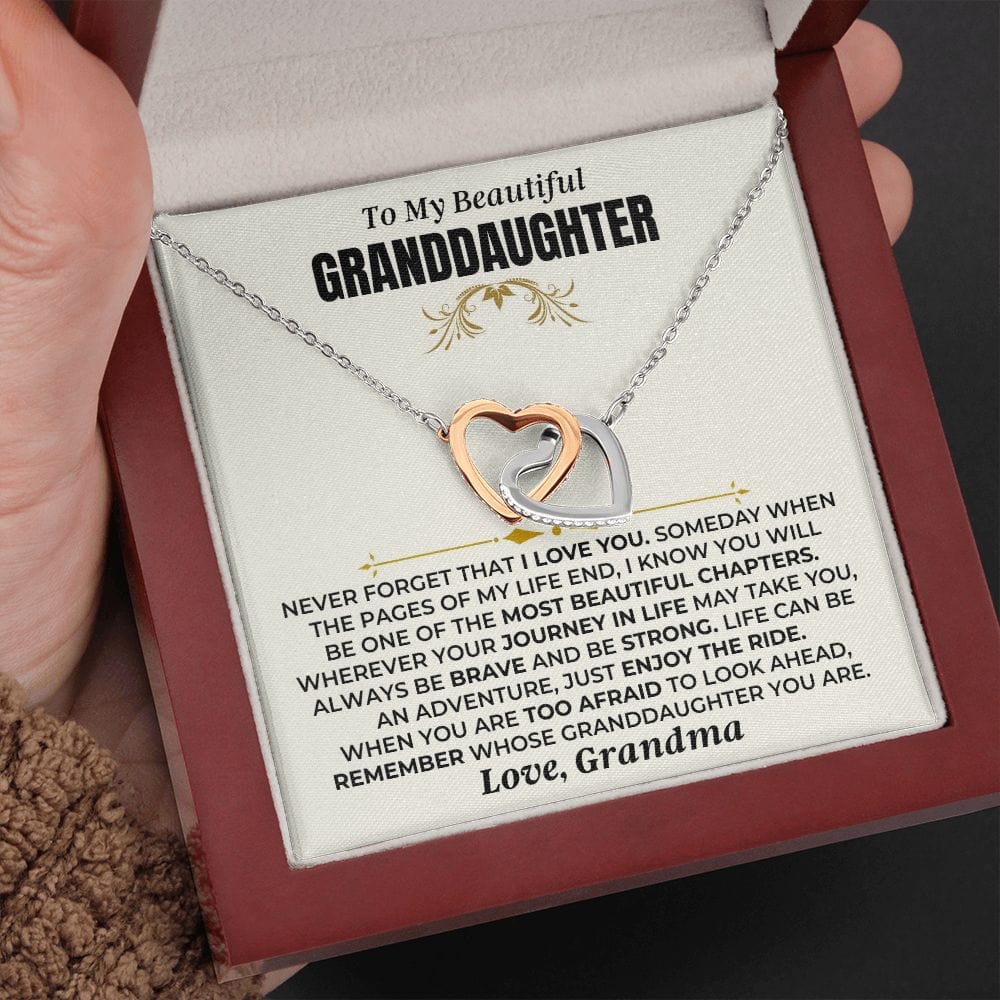 To My Granddaughter - Grandma - Interlocked Hearts Gift Set - SS477