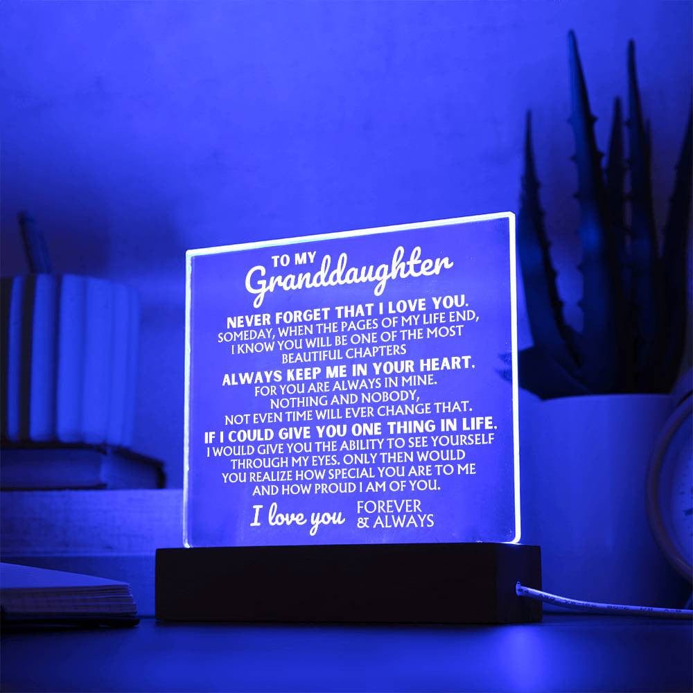 [ALMOST SOLD-OUT] To My Granddaughter | "I Love You Forever" | Acrylic Lamp ❤️ | AC44