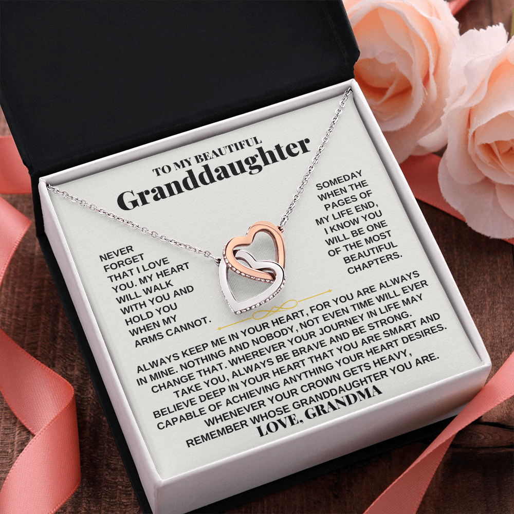 To My Granddaughter - Love, Grandma -  Beautiful Gift Set - SS254
