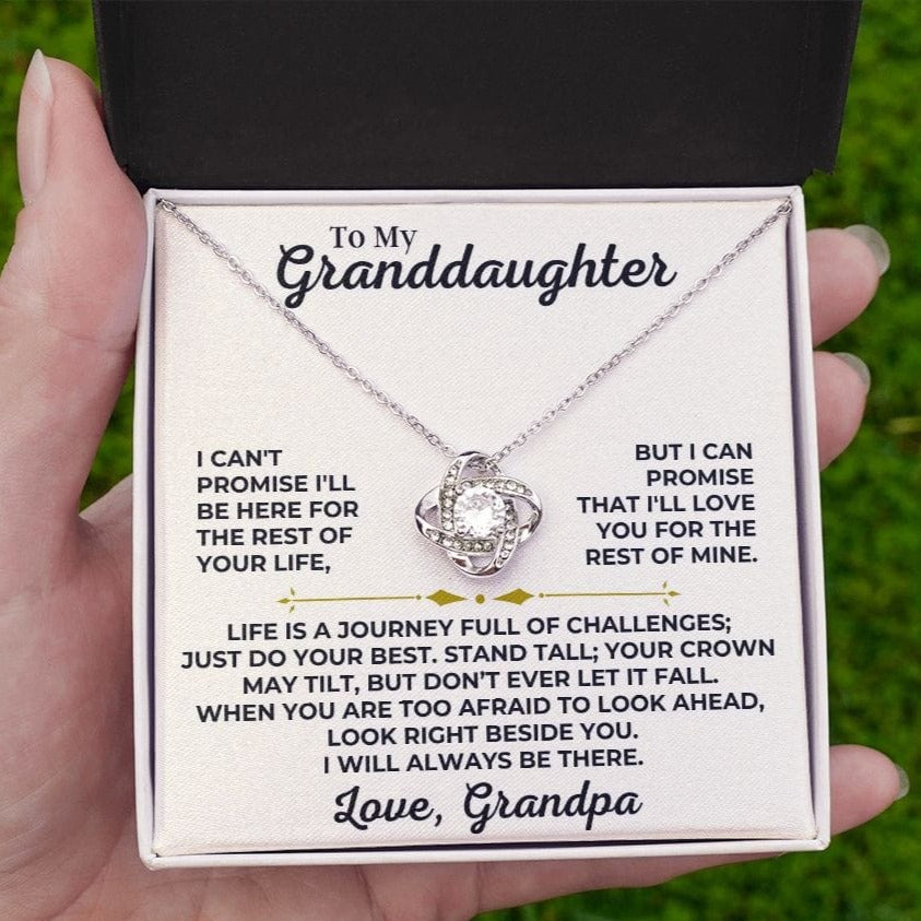 To My Granddaughter - Love Grandpa - Love Knot Gift Set - SS426V2G