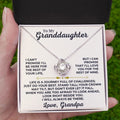 To My Granddaughter - Love Grandpa - Love Knot Gift Set - SS426V2G