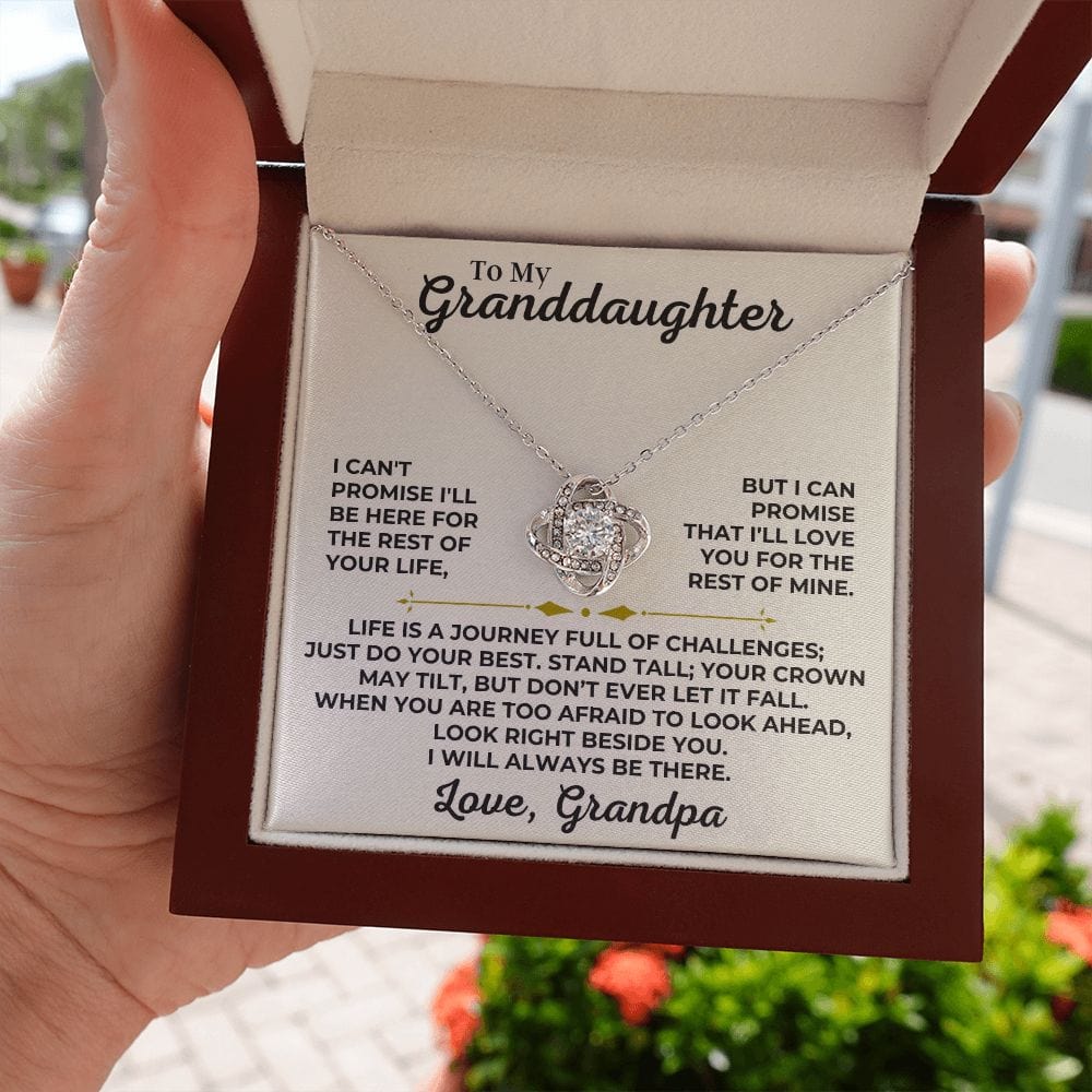 To My Granddaughter - Love Grandpa - Love Knot Gift Set - SS426V2G