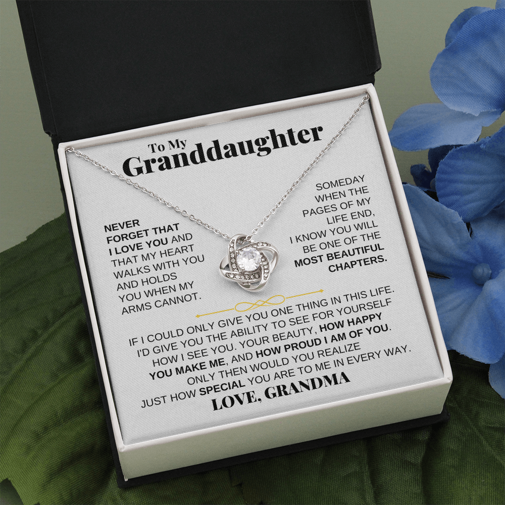 To My Granddaughter - Love Knot Gift Set - SS170LK2