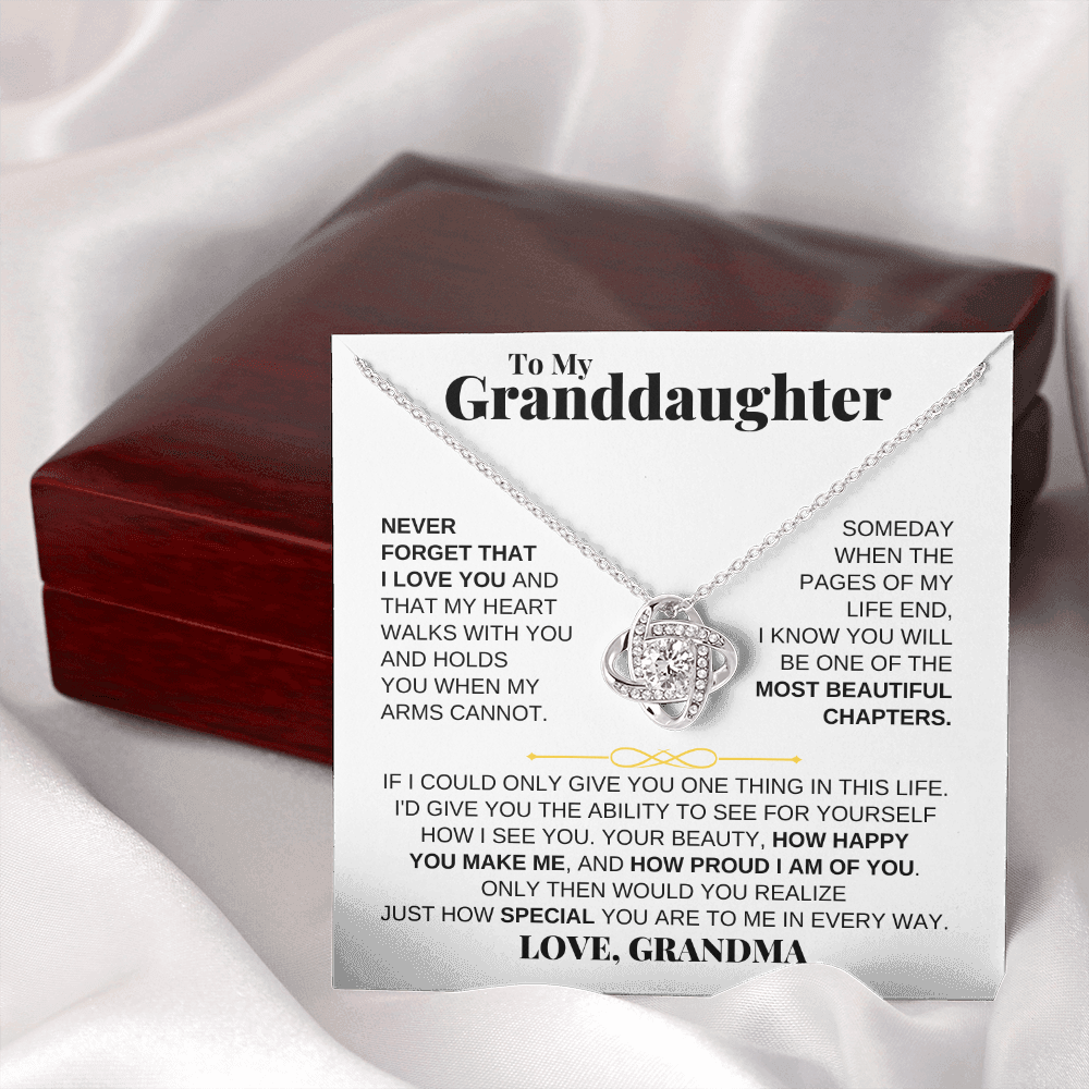 To My Granddaughter - Love Knot Gift Set - SS170LK2