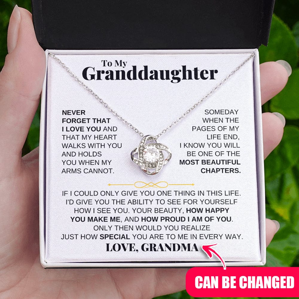 To My Granddaughter - Love Knot Gift Set - SS170LK2