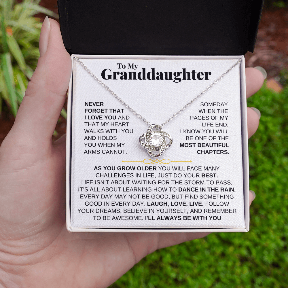 To My Granddaughter - Love Knot Gift Set - SS210