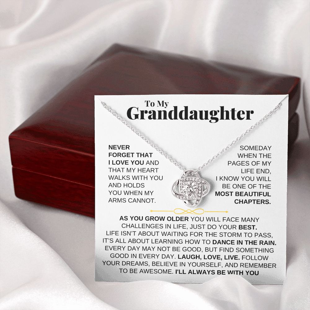 To My Granddaughter - Love Knot Gift Set - SS210
