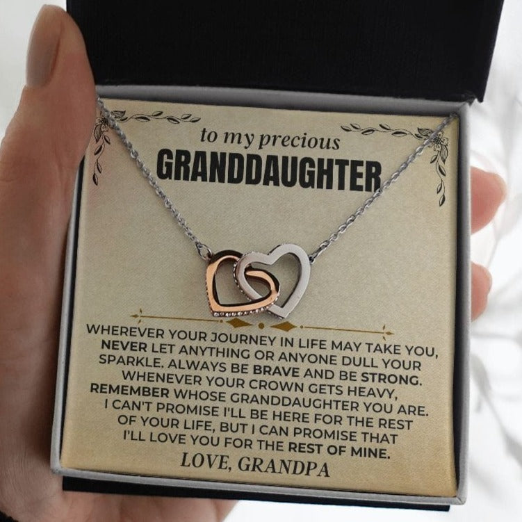 To My Granddaughter | Personalized Sign-Off | Beautiful Gift Set - SS415