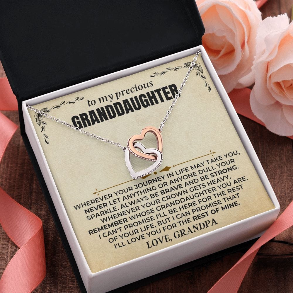 To My Granddaughter | Personalized Sign-Off | Beautiful Gift Set - SS415