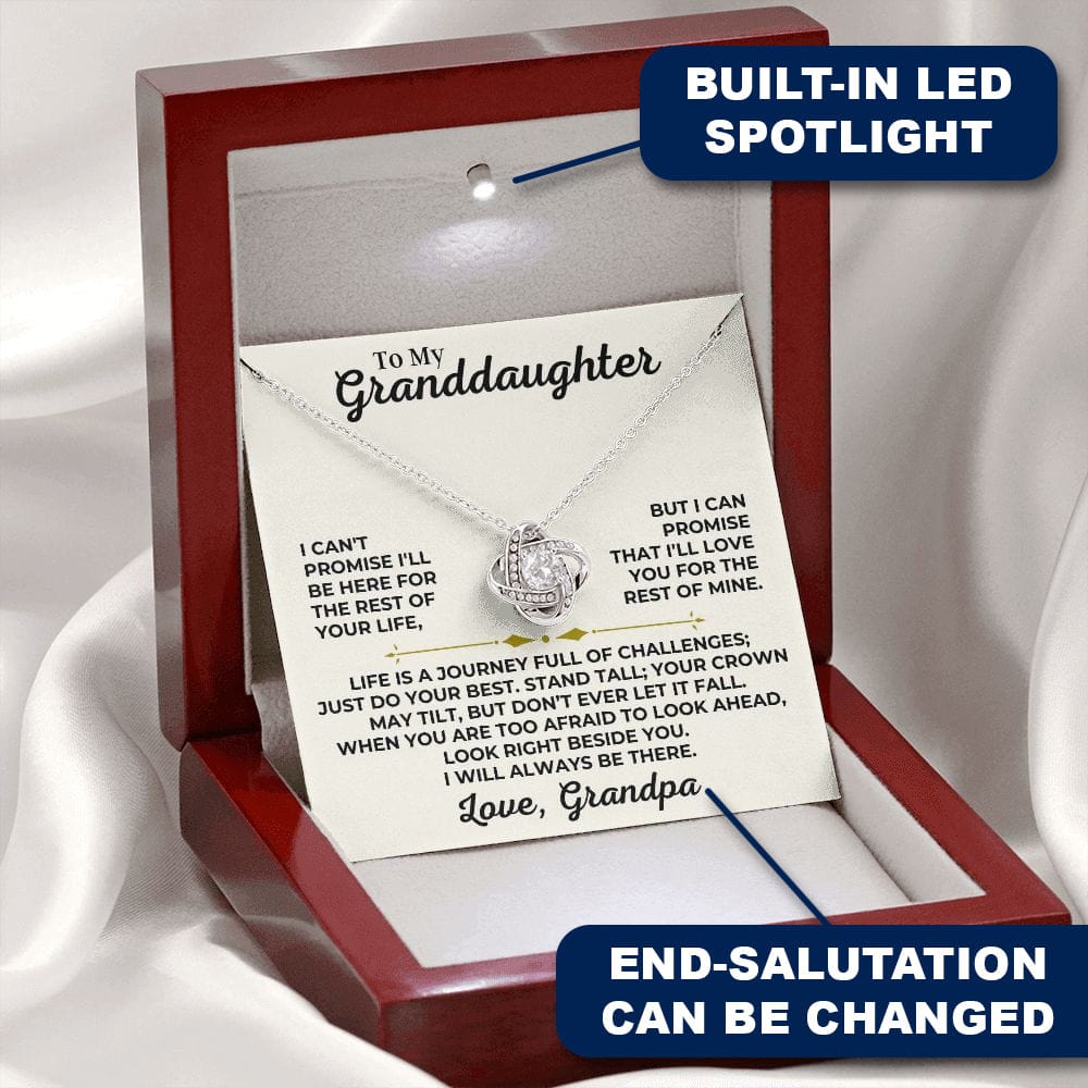 To My Granddaughter - Stand Tall - Love Knot Gift Set - SS426V2G