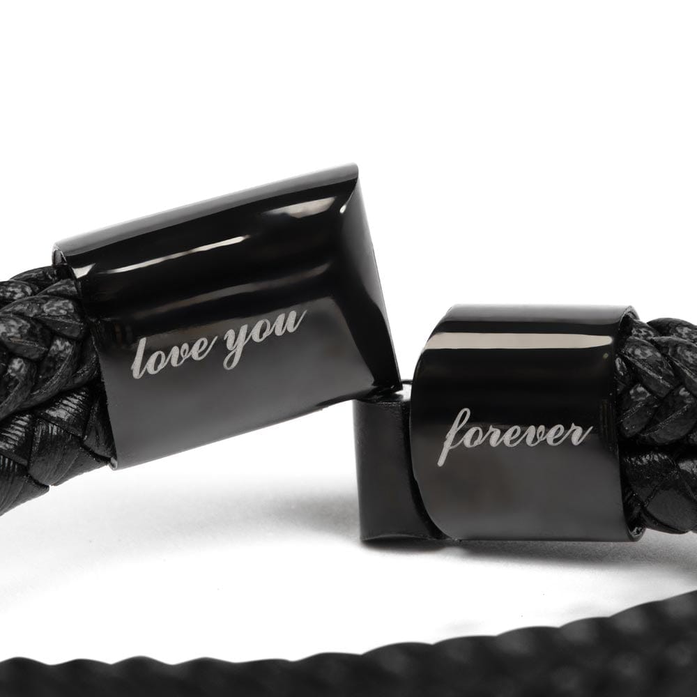 To My Grandson | Braided Leather Bracelet Gift Set - SS611