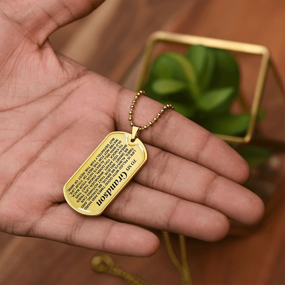 To My Grandson - From Grandfather - Love Tag - SS375