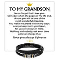 To My Grandson | Love You Forever | Braided Bracelet Gift Set - SS582