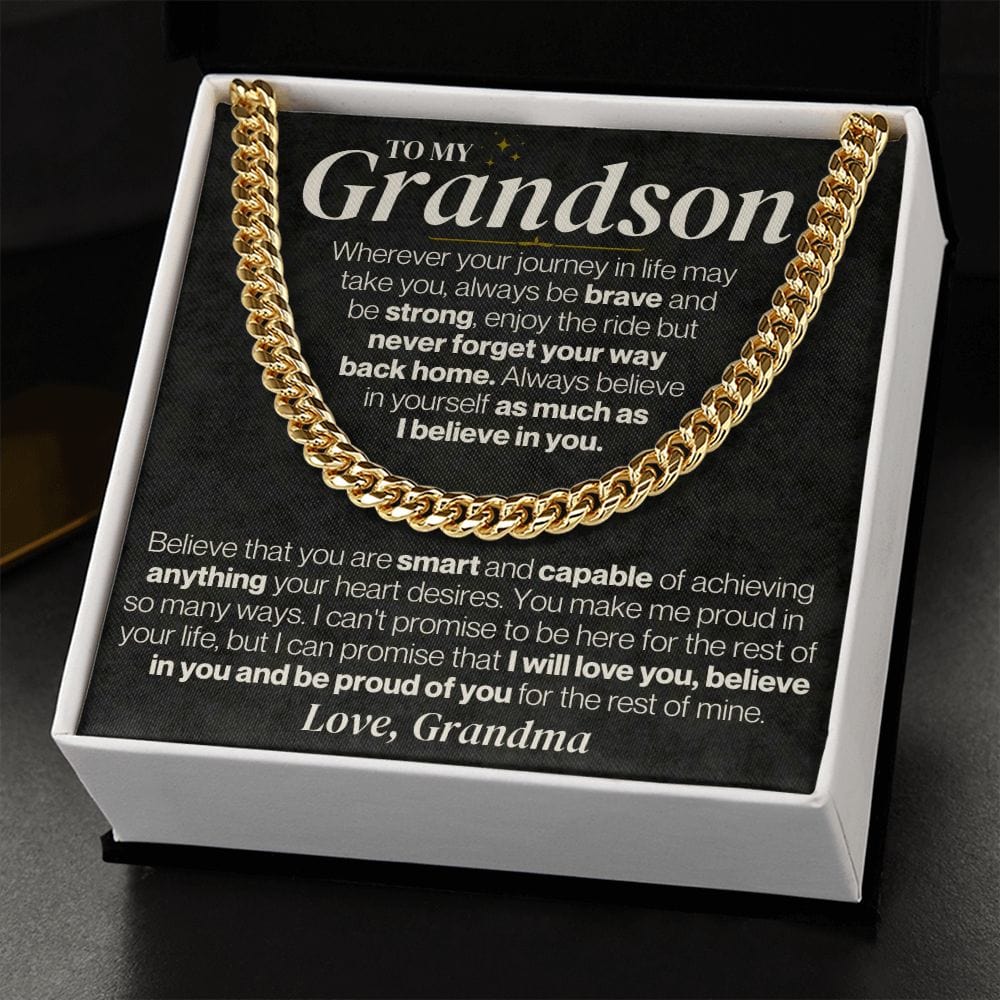 To My Grandson - Personalized - Believe In Yourself - Gift Set - SS328V3