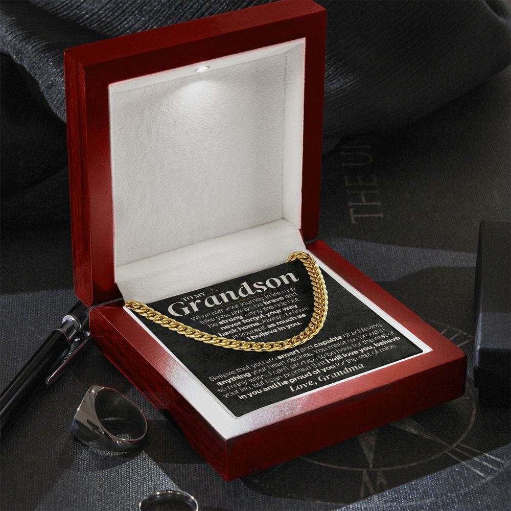 To My Grandson - Personalized - Believe In Yourself - Gift Set - SS328V3