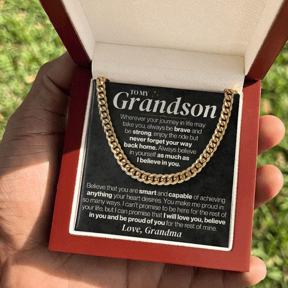 To My Grandson - Personalized - Believe In Yourself - Gift Set - SS328V3