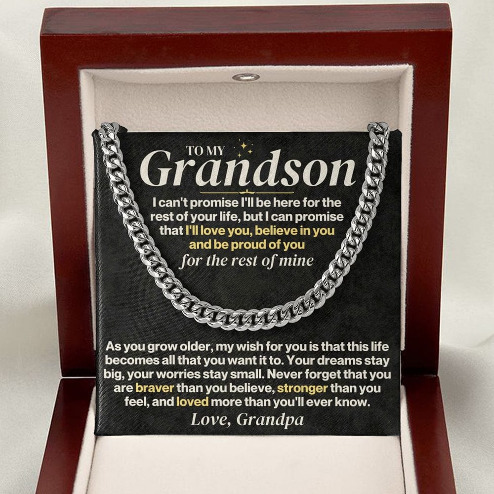 To My Grandson - Personalized - Rest Of Mine - Gift Set - SS330